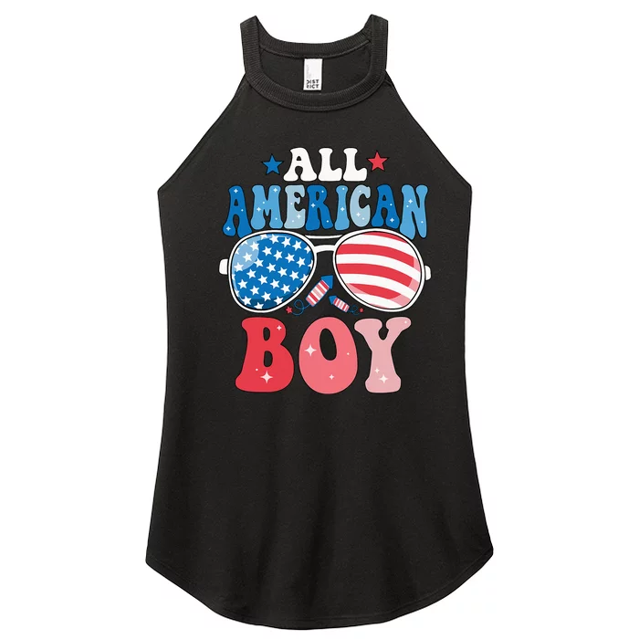 All American Sunglasses 4th of July Family Matching Women’s Perfect Tri Rocker Tank