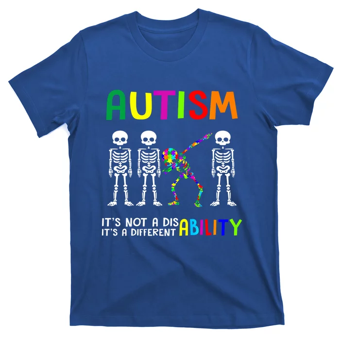 Autism Awareness Skeleton Different Ability Gift Gift T-Shirt