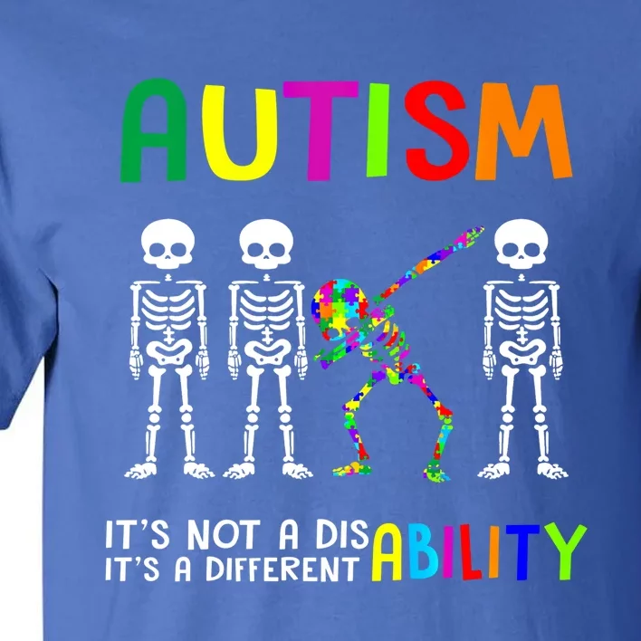 Autism Awareness Skeleton Different Ability Gift Gift Tall T-Shirt