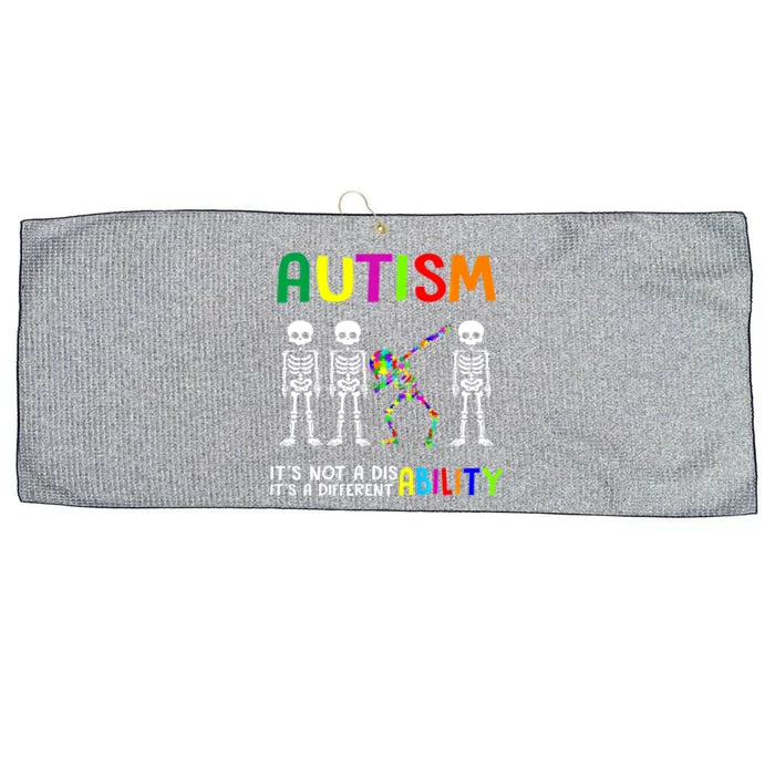 Autism Awareness Skeleton Different Ability Gift Gift Large Microfiber Waffle Golf Towel