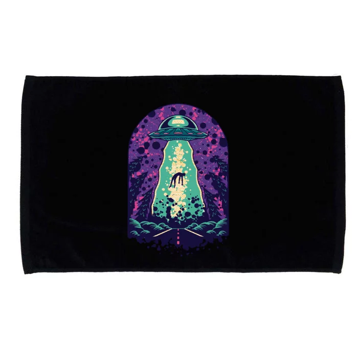 Alien Abduction Space Microfiber Hand Towel