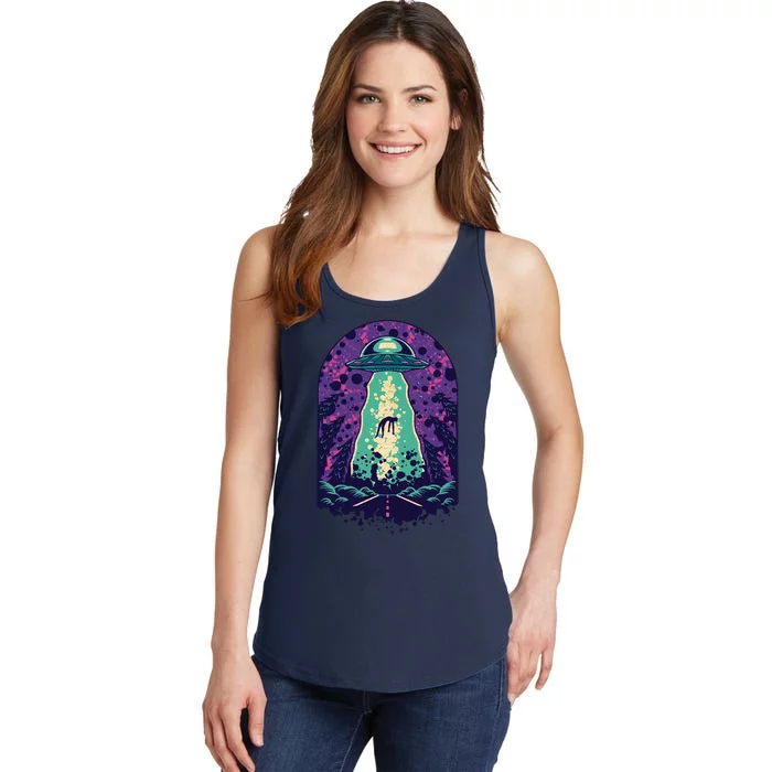 Alien Abduction Space Ladies Essential Tank