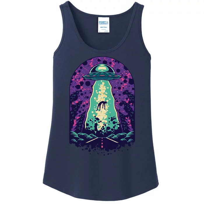 Alien Abduction Space Ladies Essential Tank