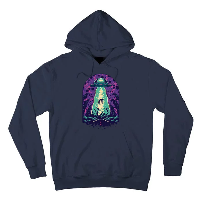 Alien Abduction Space Tall Hoodie