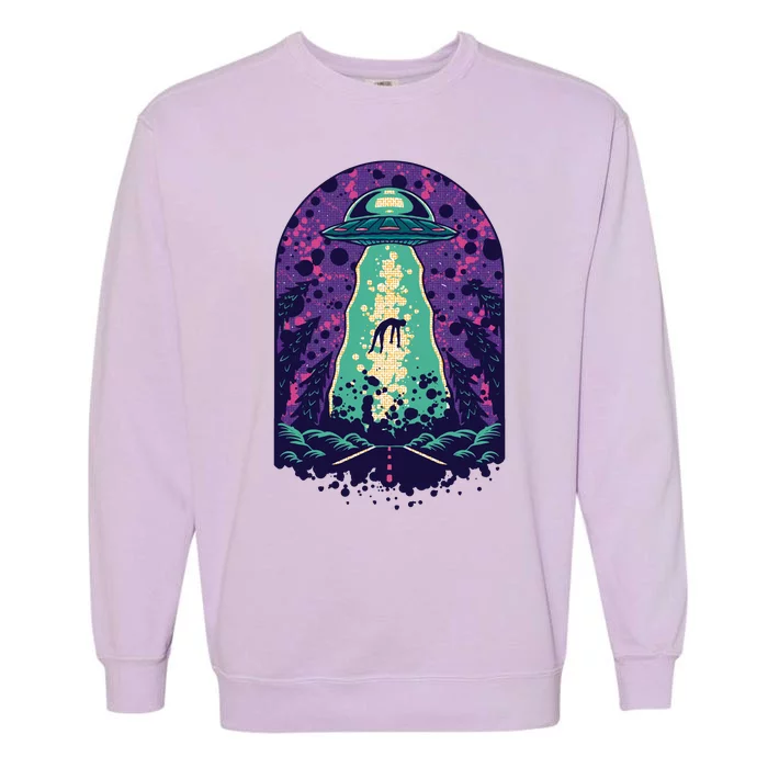 Alien Abduction Space Garment-Dyed Sweatshirt