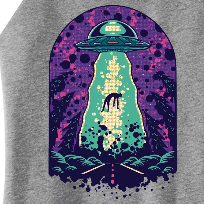 Alien Abduction Space Women’s Perfect Tri Rocker Tank