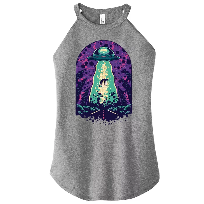 Alien Abduction Space Women’s Perfect Tri Rocker Tank