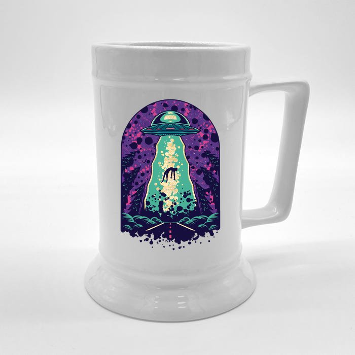 Alien Abduction Space Front & Back Beer Stein