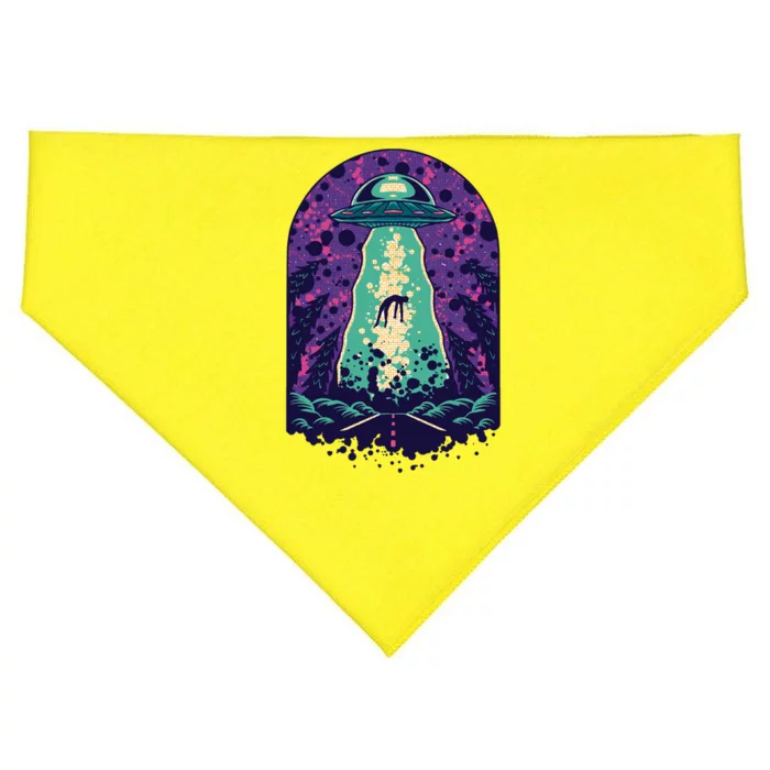 Alien Abduction Space USA-Made Doggie Bandana