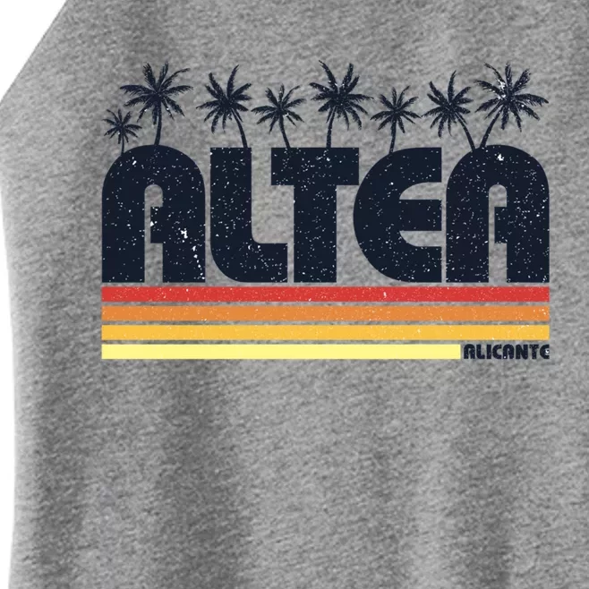 Altea Alicante Spain Retro Tourism Gift Women’s Perfect Tri Rocker Tank