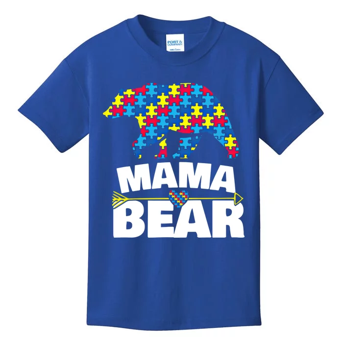 Autism Awareness S Aspergers Mama Bear Mom Gift Cool Gift Kids T-Shirt