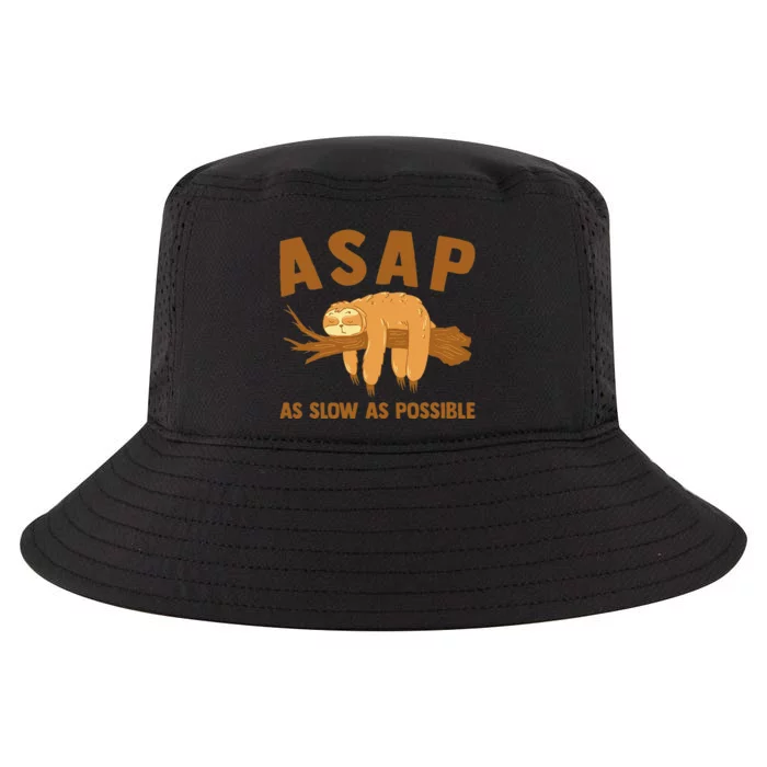 Asap As Slow As Possible Sloth Lover Cool Comfort Performance Bucket Hat