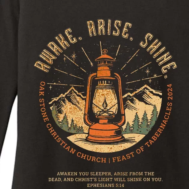 Awake Arise Shine Lantern Oak Stone Feast Of Tabernacles Womens CVC Long Sleeve Shirt