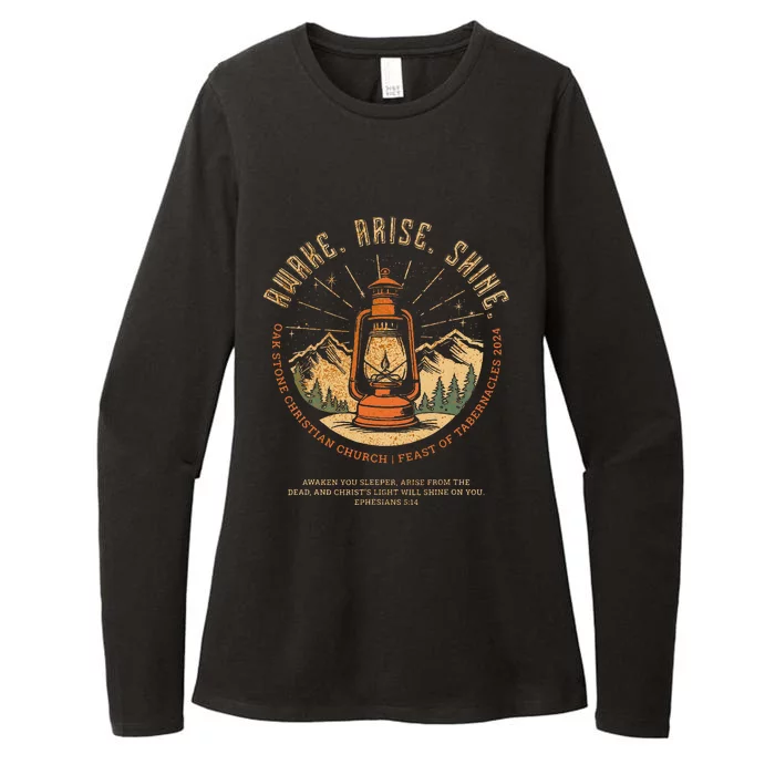 Awake Arise Shine Lantern Oak Stone Feast Of Tabernacles Womens CVC Long Sleeve Shirt