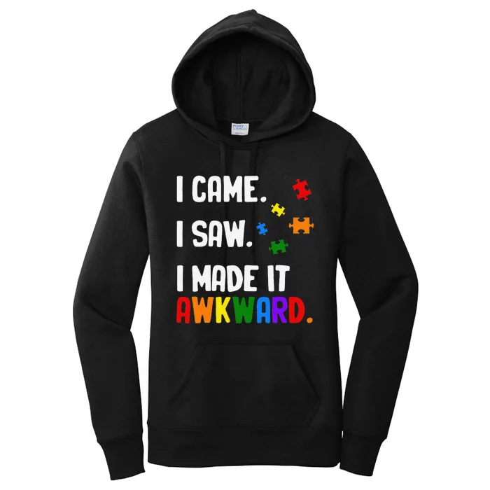 Autism Awareness  Support Asperger Autistic Women's Pullover Hoodie