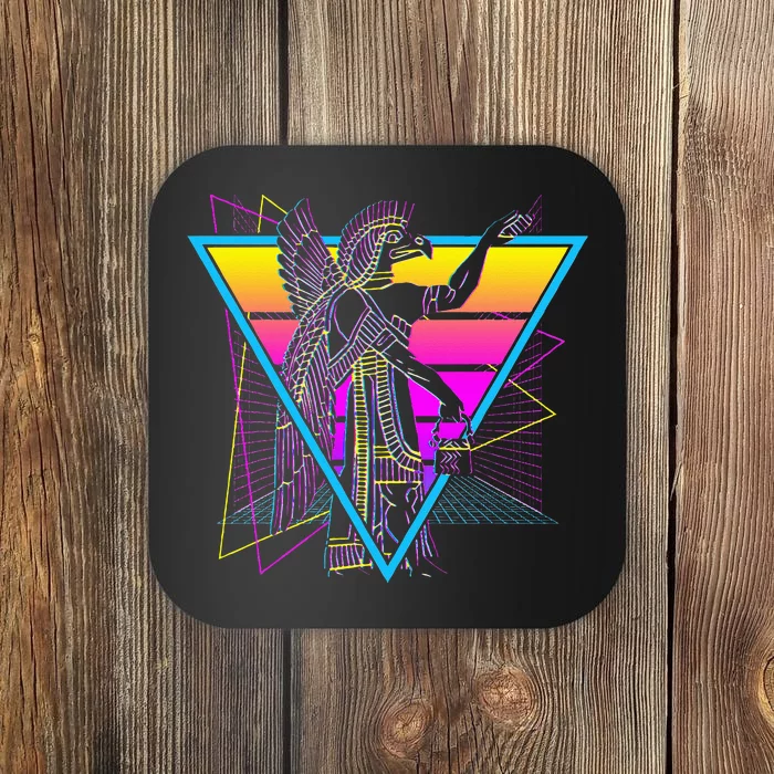 Anunnaki Ancient Sumerian Babylonian Assyrians Retro Coaster