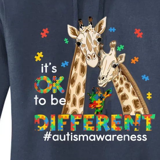 Autism Awareness Shirts Wo kid It's Ok To Be Different Women's Pullover Hoodie