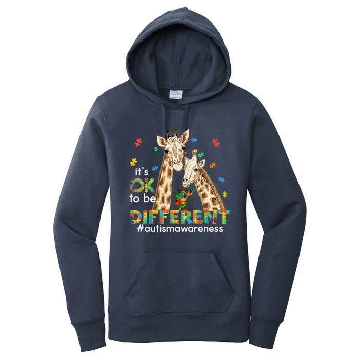 Autism Awareness Shirts Wo kid It's Ok To Be Different Women's Pullover Hoodie