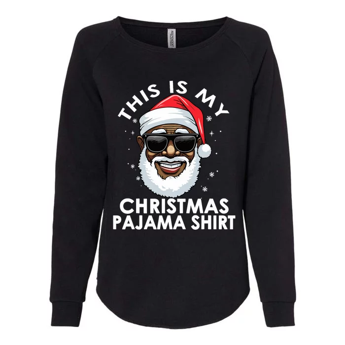 African American Santa Claus Christmas Pajamawo Womens California Wash Sweatshirt