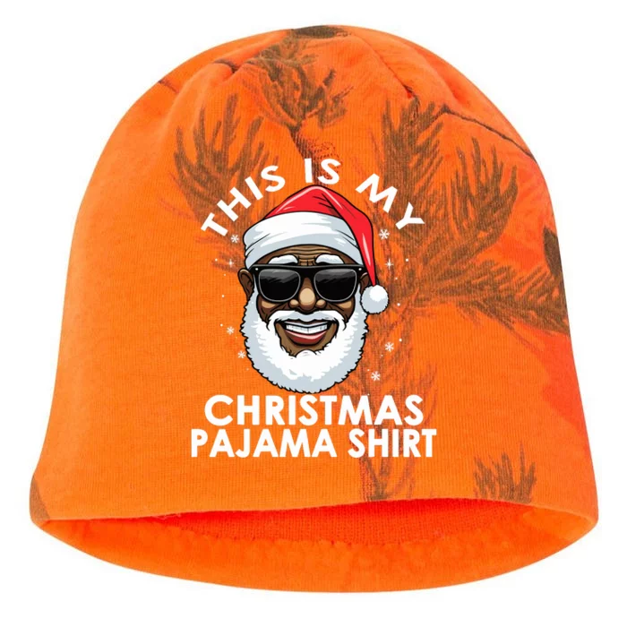 African American Santa Claus Christmas Pajamawo Kati - Camo Knit Beanie