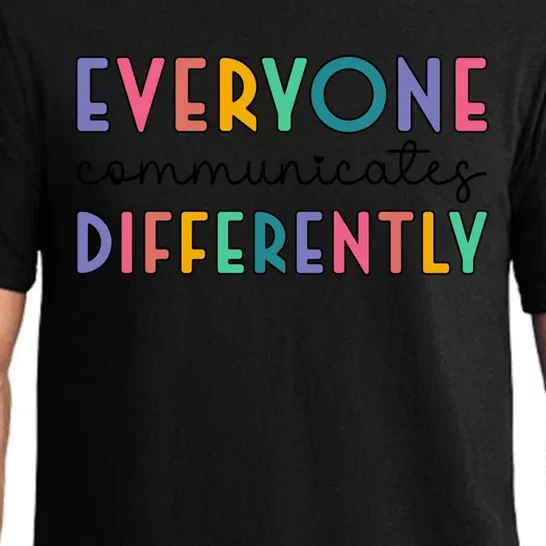 Autism Awareness Support Everyone Communicates Differently Gift Pajama Set