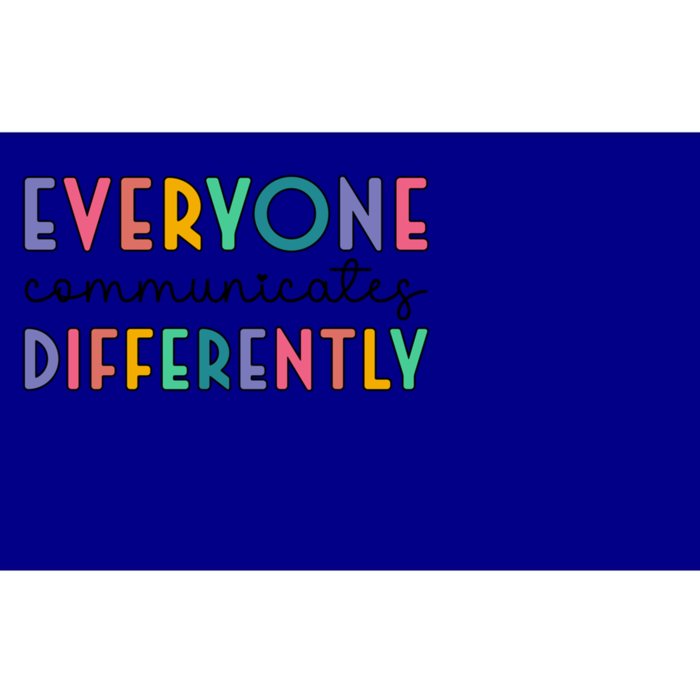 Autism Awareness Support Everyone Communicates Differently Gift Bumper Sticker