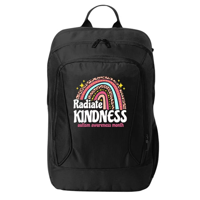 Autism Awareness special ed teacher radiate kindness rainbow City Backpack