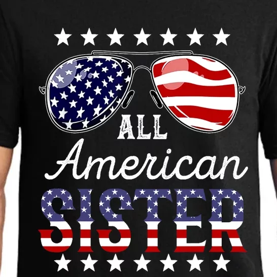 All American Sister 4th of July Sunglasses Family Pajama Set