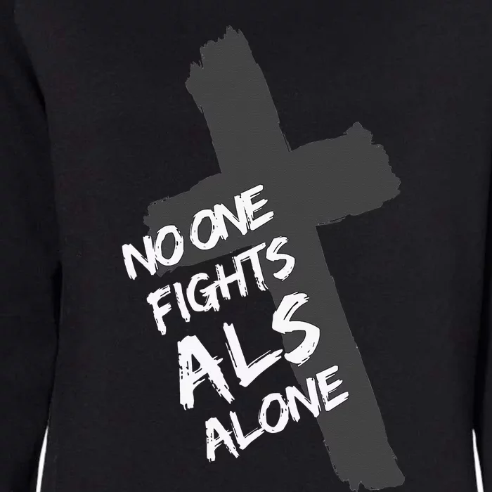 ALS Awareness Show Faith Love Support For Devout PALS Womens California Wash Sweatshirt