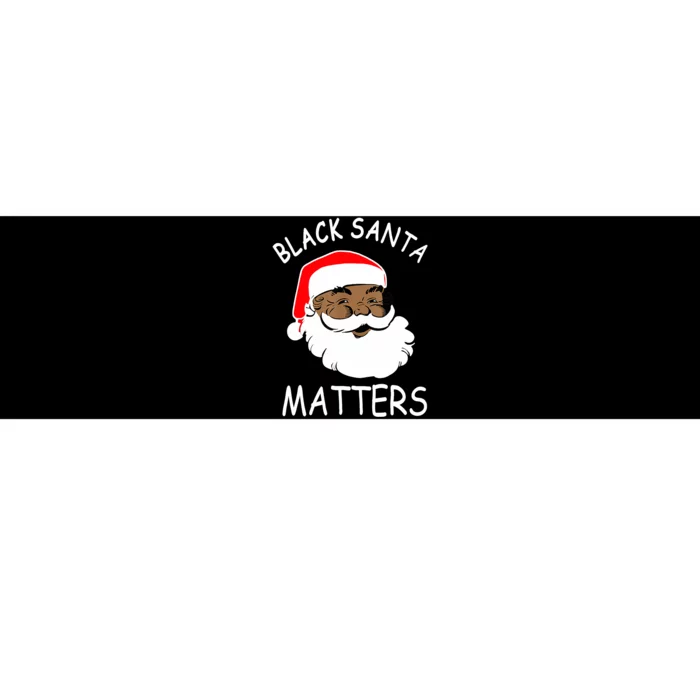 African American Santa Black Matters Christmas Pajama Family Bumper Sticker