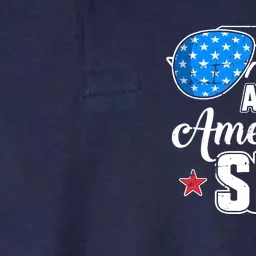 All american sis US flag for matching sister 4th of July Softstyle Adult Sport Polo