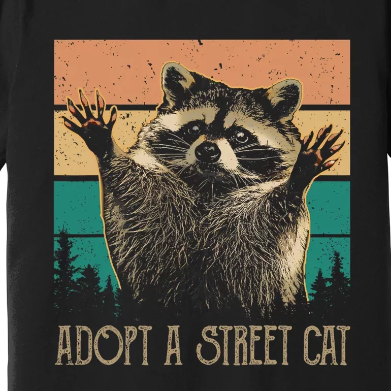 Adopt A S.T.R.E.E.T Cat Classic Arts Possum Raccoons Lover Animal Premium T-Shirt