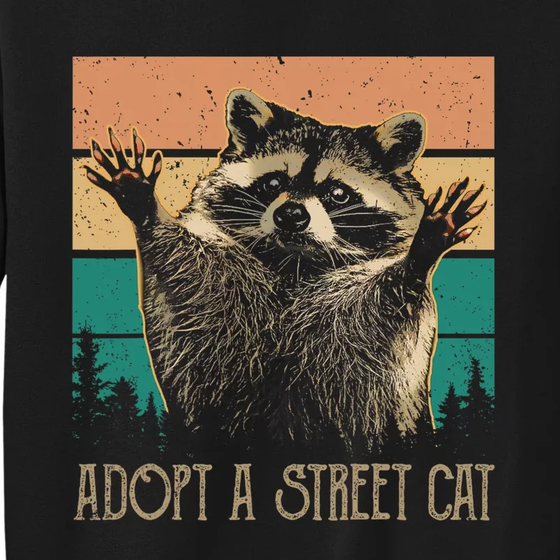 Adopt A S.T.R.E.E.T Cat Classic Arts Possum Raccoons Lover Animal Tall Sweatshirt