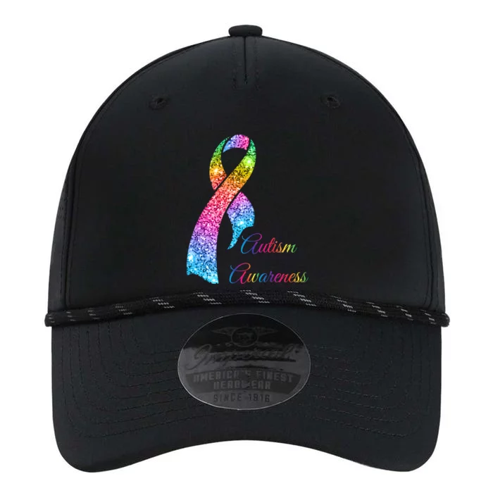 Autism Awareness Sparkle Glitter Ribbon Performance The Dyno Cap