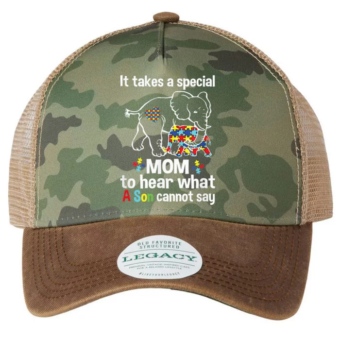 Autism Awareness Shirt Gifts for Mom Elephant Autism Mom Legacy Tie Dye Trucker Hat