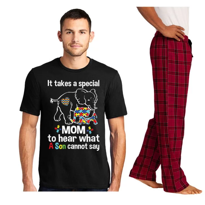 Autism Awareness Shirt Gifts for Mom Elephant Autism Mom Pajama Set