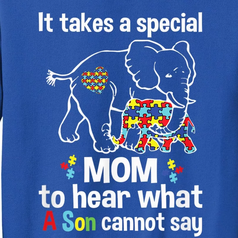 Autism Awareness Shirt Gifts for Mom Elephant Autism Mom Sweatshirt