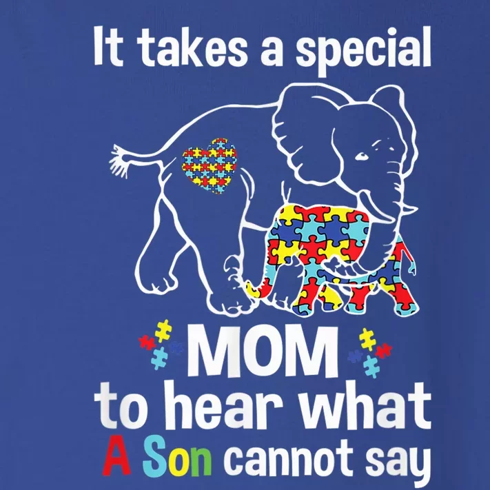 Autism Awareness Shirt Gifts for Mom Elephant Autism Mom Toddler Long Sleeve Shirt