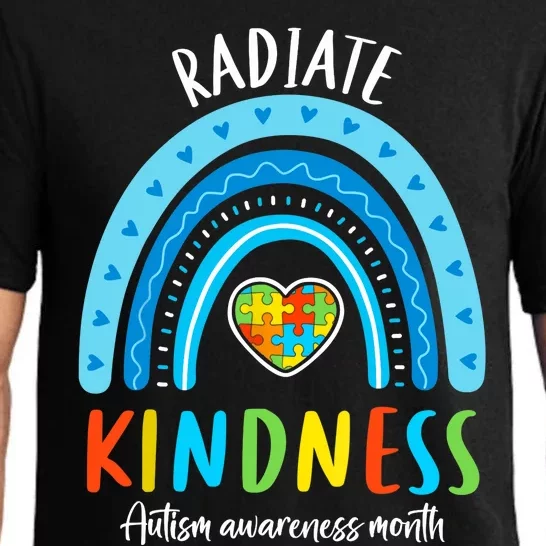 Autism Awareness Special Ed Teacher Radiate Kindness Rainbow Pajama Set