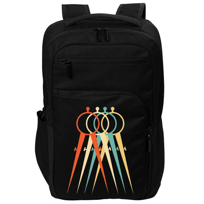 Architect Architecture Students Vintage Retro Impact Tech Backpack