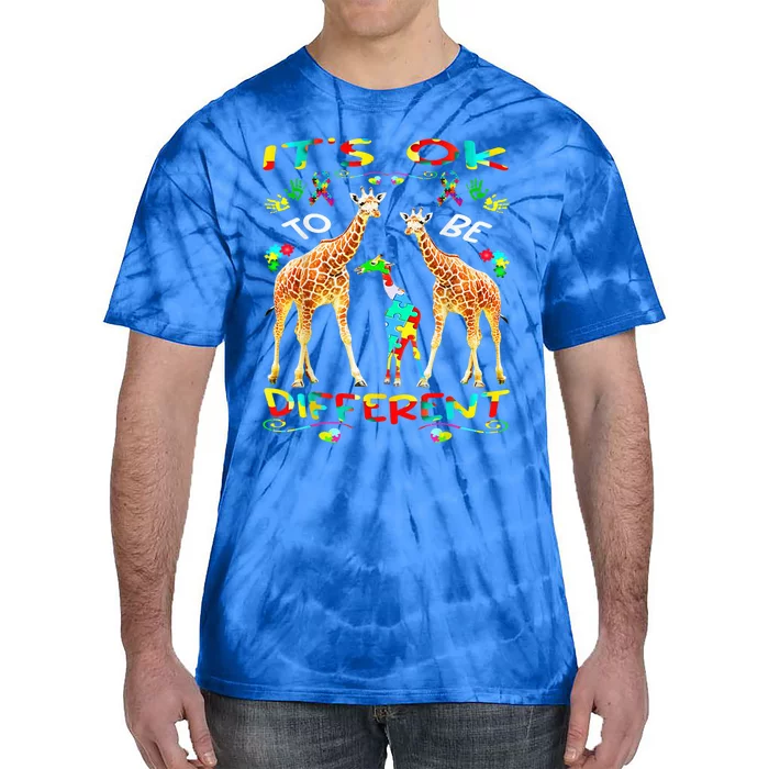 Autism Awareness Shirts Wo Teacher Its Ok To Be Different Tie-Dye T-Shirt