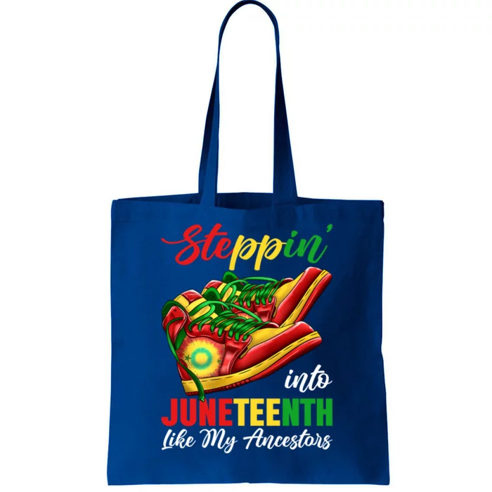 African American Stepping Into Junenth 1865 Cute Gift Tote Bag