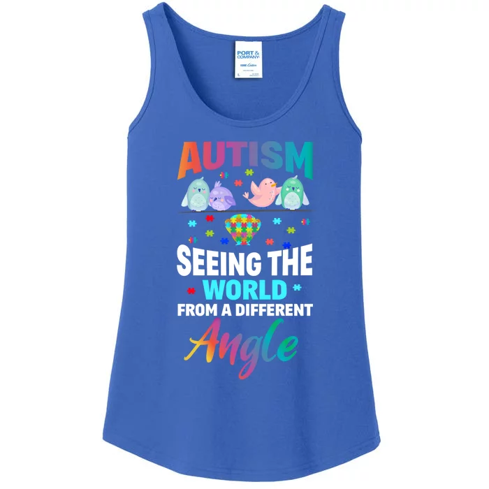 Autism Awareness Seeing The World From A Different Angle Gift Ladies Essential Tank