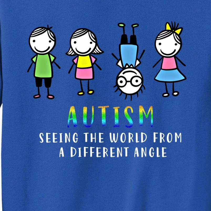 Autism Awareness Seeing The World From A Different Angle Gift Tall Sweatshirt