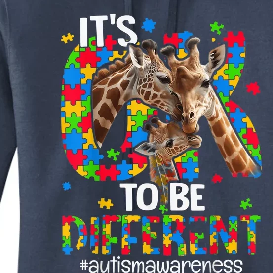 Autism Awareness Shirts Wo Teacher Its Ok To Be Different Women's Pullover Hoodie