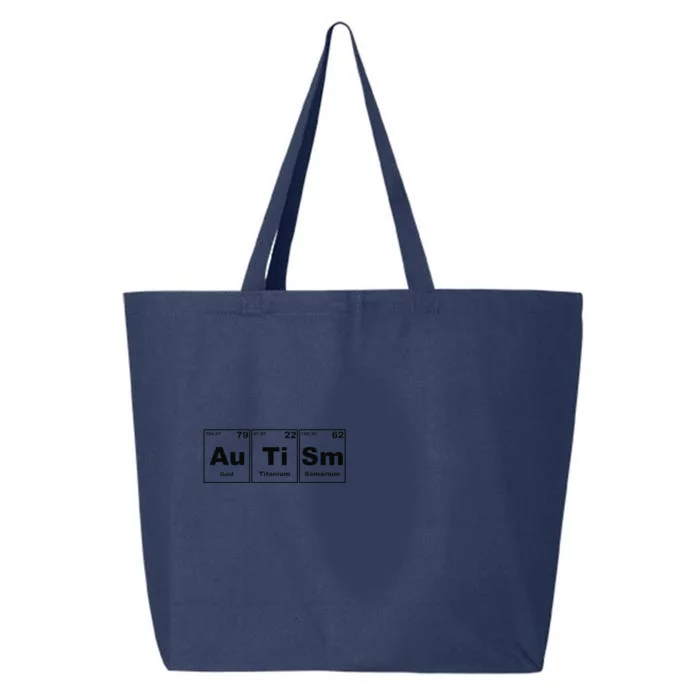 Autism Awareness Support Women, Autism Periodic Table 25L Jumbo Tote