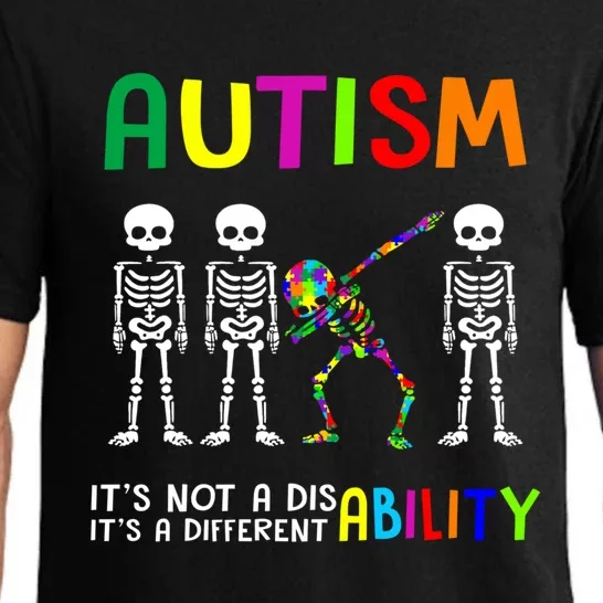 Autism Awareness Skeleton Different Ability Gift Gift Pajama Set