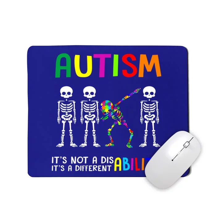 Autism Awareness Skeleton Different Ability Gift Gift Mousepad