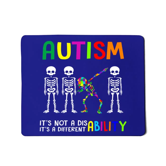 Autism Awareness Skeleton Different Ability Gift Gift Mousepad