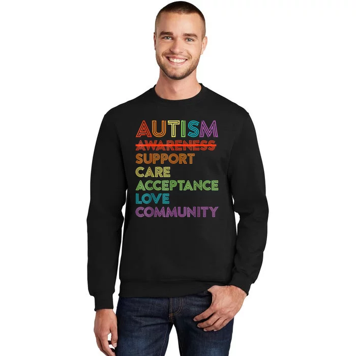 Autism Awareness Support Care Acceptance Ally Sweatshirt